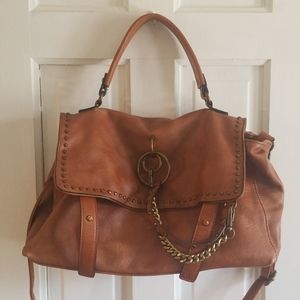 Vegan leather satchel
